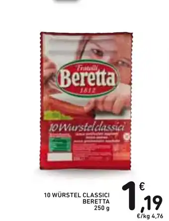 Spazio Conad Beretta 10 Würstel Classici 250g offerta