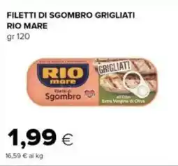 Oasi Filetti di sgombro grigliati RIO MARE offerta