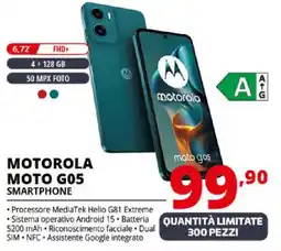 Comet MOTOROLA MOTO G05 SMARTPHONE offerta