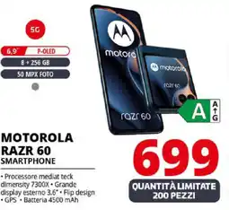 Comet MOTOROLA RAZR 60 SMARTPHONE offerta