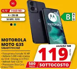 Comet MOTOROLA MOTO G35 SMARTPHONE offerta