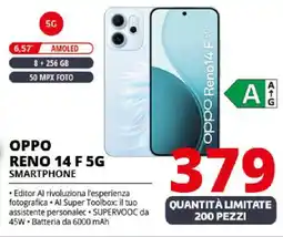 Comet OPPO RENO 14 F 5G SMARTPHONE offerta