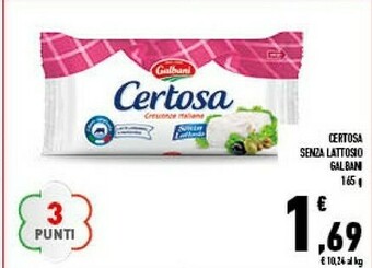 Conad Certosa 165 g(ml) offerta
