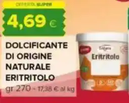 Oasi Eridania dolcificante di origine naturale eritritolo offerta