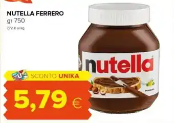 Oasi Nutella ferrero offerta