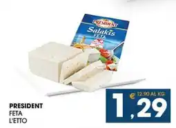 SeBón Supermercati President feta l'etto offerta