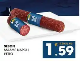 SeBón Supermercati Sebon salame napoli l'etto offerta