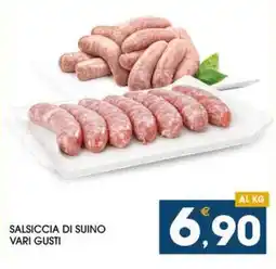 SeBón Supermercati Salsiccia di suino vari gusti offerta