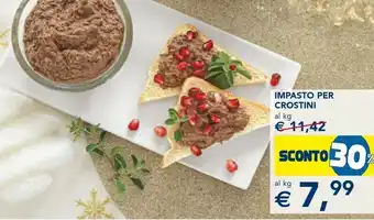 Esselunga Impasto per crostini offerta