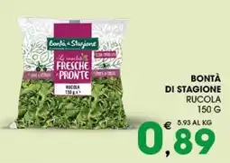 SeBón Supermercati Bontà di stagione rucola offerta