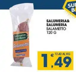 SeBón Supermercati Salumeria& salumeria salametto offerta