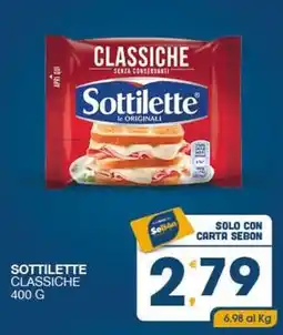 SeBón Supermercati Sottilette classiche offerta