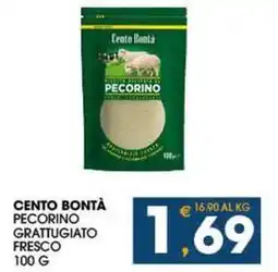 SeBón Supermercati Cento bontà pecorino grattugiato fresco offerta
