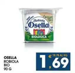 SeBón Supermercati Osella robiola bio offerta
