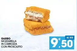 SeBón Supermercati Garbo mozzarella in carrozza con prosciutto offerta