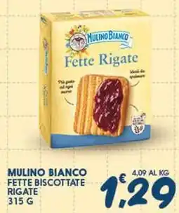 SeBón Supermercati Mulino bianco fette biscottate rigate offerta