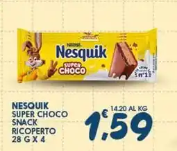 SeBón Supermercati Nesquik super choco snack ricoperto offerta