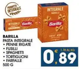 SeBón Supermercati Barilla pasta integrale offerta