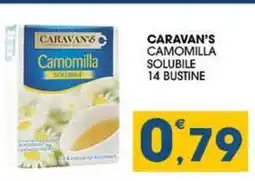 SeBón Supermercati Caravan's camomilla solubile 14 bustine offerta