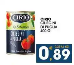 SeBón Supermercati Cirio ciliegini di puglia offerta