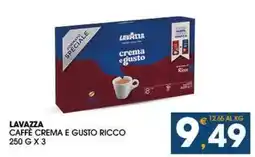 SeBón Supermercati Lavazza caffè crema e gusto ricco offerta