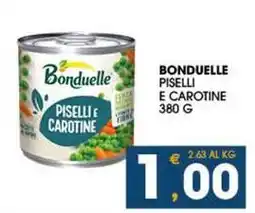SeBón Supermercati Bonduelle piselli e carotine offerta