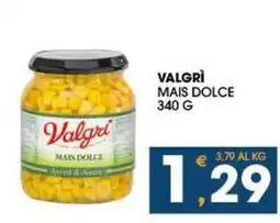 SeBón Supermercati Valgrì mais dolce offerta
