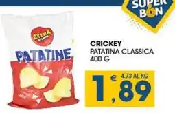 SeBón Supermercati Crickey patatina classica offerta
