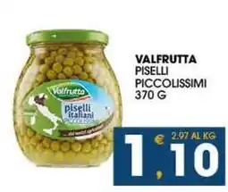 SeBón Supermercati Valfrutta piselli piccolissimi offerta