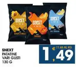 SeBón Supermercati Snext patatine vari gusti offerta