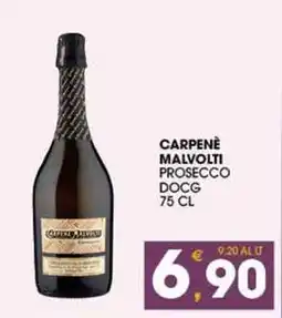 SeBón Supermercati Carpene malvolti prosecco docg offerta