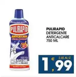 SeBón Supermercati Pulirapid detergente anticalcare offerta