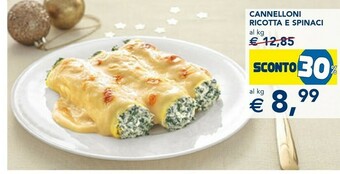 Esselunga Cannelloni ricotta e spinaci offerta