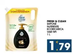 SeBón Supermercati Fresh & clean sapone nutriente ecoricarica vari tipi offerta