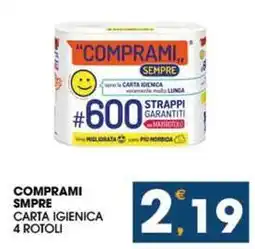 SeBón Supermercati Comprami smpre carta igienica 4 rotoli offerta
