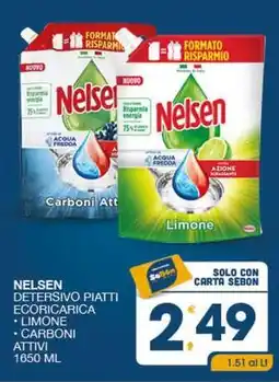 SeBón Supermercati Nelsen detersivo piatti ecoricarica offerta