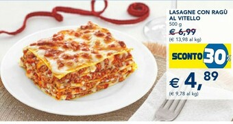 Esselunga Lasagne con ragu al vitello offerta