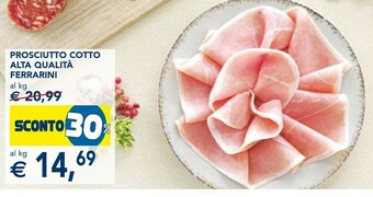 Esselunga Prosciutto cotto alta qualità offerta