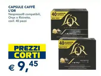 Esselunga L'or capsule caffè offerta
