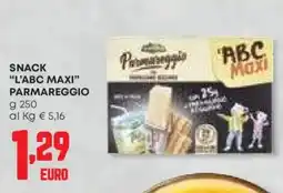 Panorama Snack "l'abc maxi❞ parmareggio GRANTERRE offerta