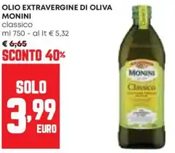 Panorama Olio extravergine di oliva MONINI offerta