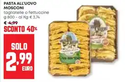 Panorama Pasta all'uovo mosconi offerta