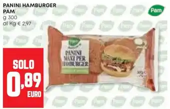 Panorama Panini hamburger PAM offerta