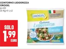 Panorama Contorno leggerezza OROGEL offerta