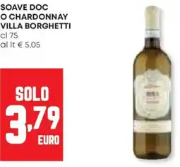 Panorama Soave doc o chardonnay VILLA BORGHETTI offerta