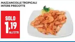 Panorama Mazzancolle tropicali intere precotte offerta