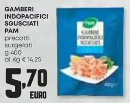 Panorama Gamberi indopacifici sgusciati PAM offerta