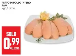 Panorama Petto di pollo intero PAM offerta