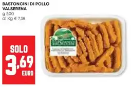 Panorama Bastoncini di pollo VALSERENA offerta