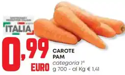 Panorama Carote PAM offerta